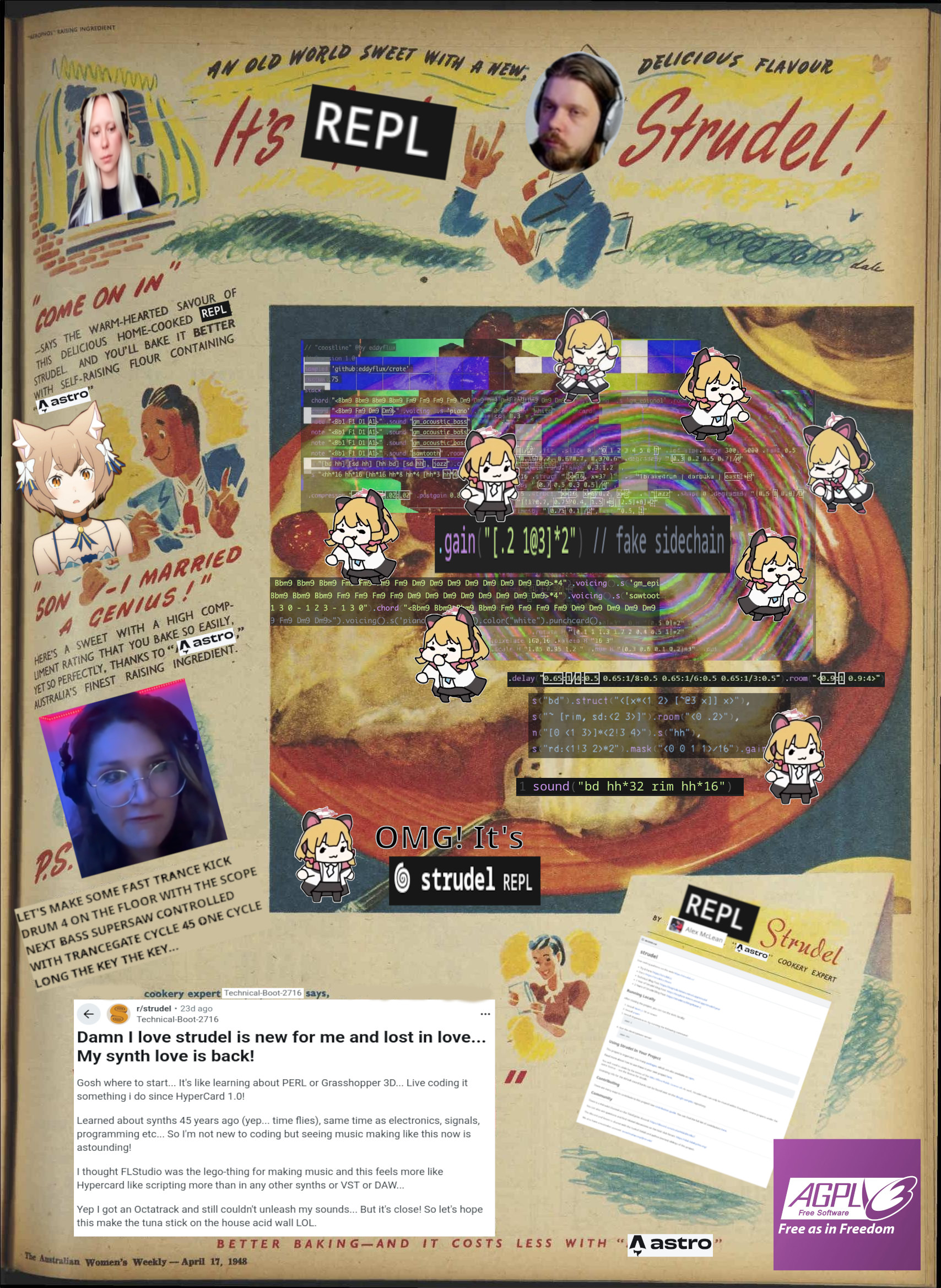 cooking strudel repl